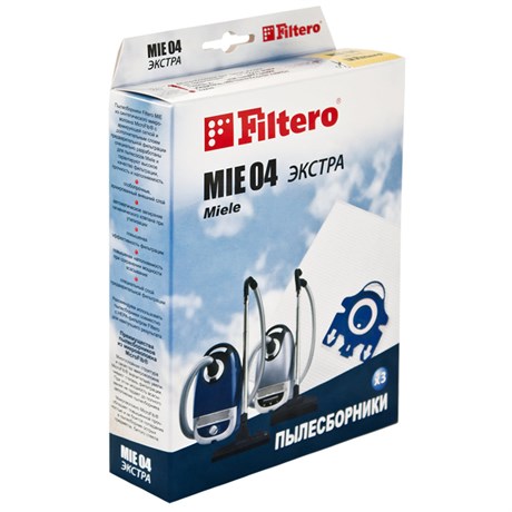 фото: Filtero MIE 04 (3) ЭКСТРА, пылесборники