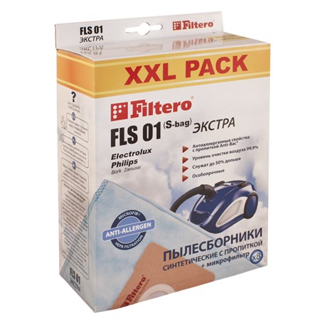 фото: Filtero FLS 01 (S-bag) (8) XXL pack, Экстра, пылесборники