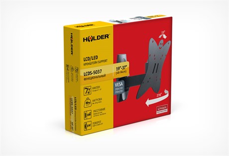 фото: Кронштейн для ТВ Holder LCDS-5037 металлик