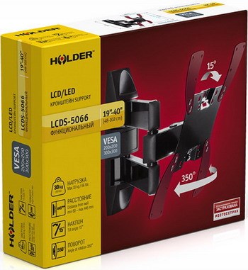 фото: Кронштейн для ТВ Holder LCDS-5066 черный