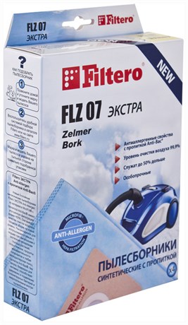 фото: Filtero FLZ 07 (4) Экстра, пылесборники