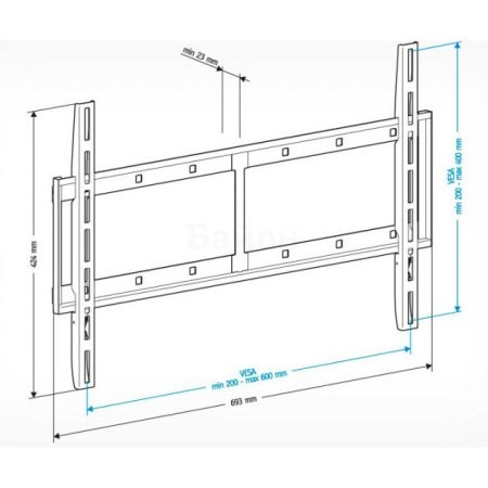 фото: Кронштейн для ТВ Holder LCD-F6607 черный