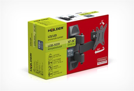 фото: Кронштейн для ТВ Holder LCDS-5039 металлик