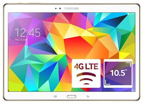 фото: Samsung Galaxy Tab S 10.5 LTE 16Gb SM-T805NZWASER белый