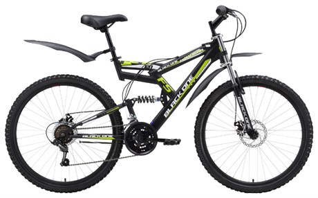 фото: Black One Hooligan Fs Disc 26" черно-зеленый 19"