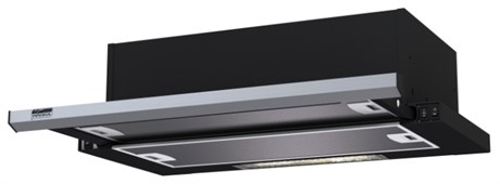 фото: Кухонная вытяжка Krona Kamilla slim 600 1M black/inox