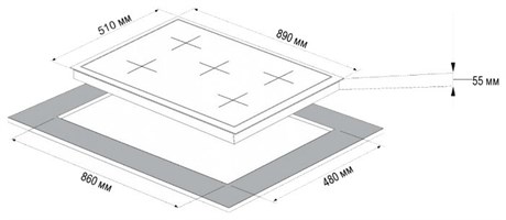 фото: Варочная панель Korting HG 997 CTX