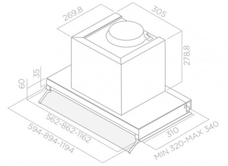 фото: Кухонная вытяжка ELICA Boxin Plus IXGL/A/90