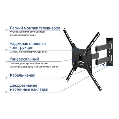 фото: Кронштейн для ТВ Kromax DIX-24