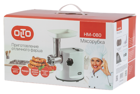 фото: Мясорубка Olto HM-080 белый