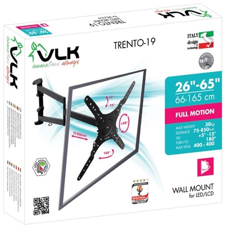 фото: Кронштейн для ТВ VLK Trento 19 black