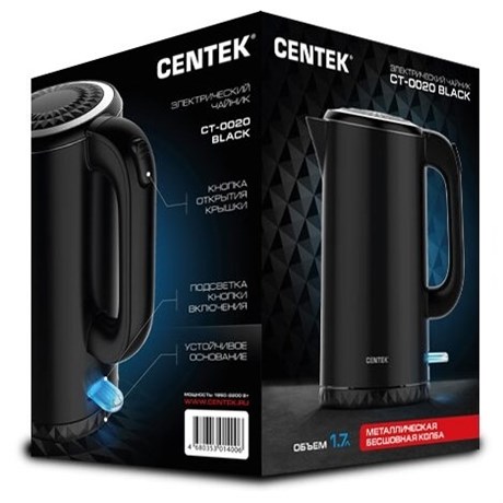 фото: Электрический чайник Centek CT-0020 черный