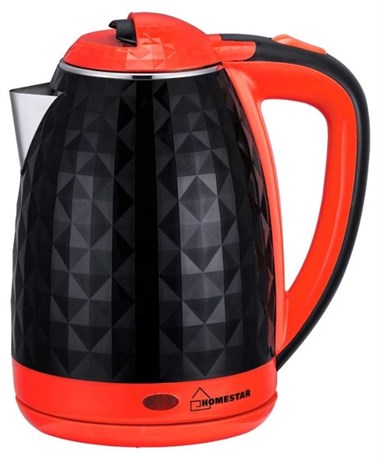 фото: Электрический чайник Homestar HS-1015 черно-красный