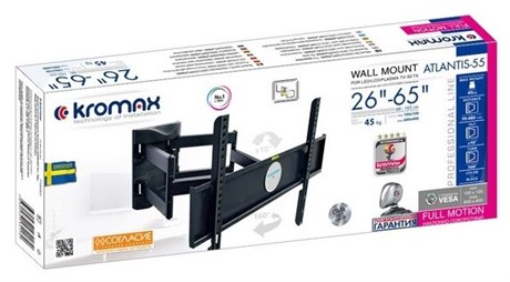 фото: Кронштейн для ТВ Kromax Atlantis 55 черный