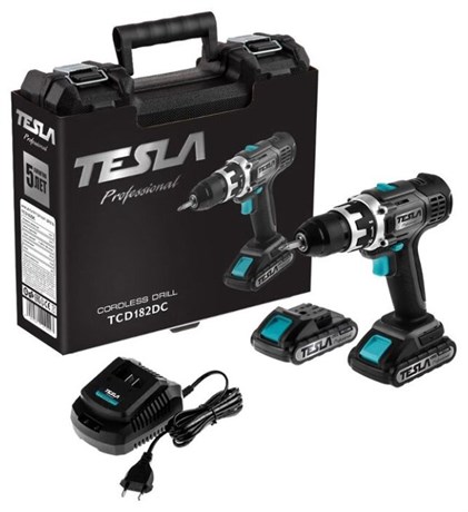 фото: Дрель-шуруповерт Tesla TCD182DC