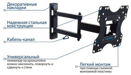 фото: Кронштейн для ТВ Kromax Optima-214