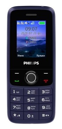 фото: Сотовый телефон Philips Xenium E117 темно-синий