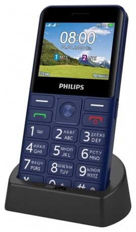 фото: Сотовый телефон Philips Xenium E207 синий