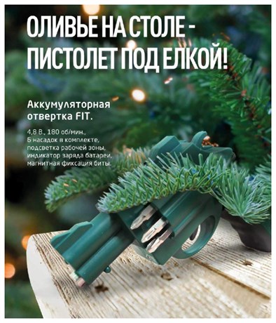 фото: Аккумуляторная отвертка FIT SD-4,8R