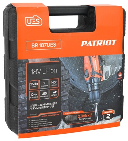 фото: Дрель-шуруповерт Patriot BR 187UES