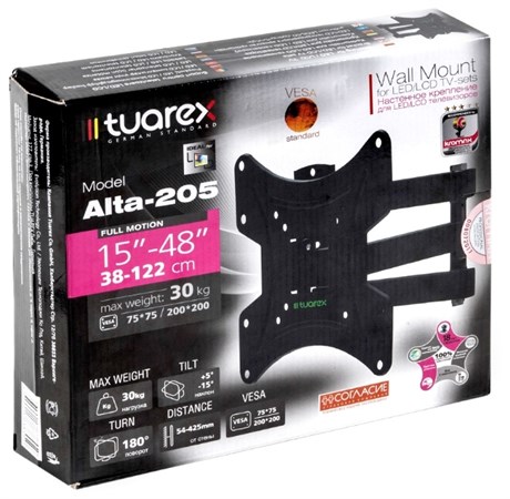 фото: Кронштейн для ТВ Tuarex Alta-205 black