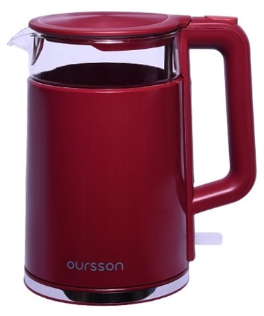 фото: Электрический чайник Oursson EK1732W красный