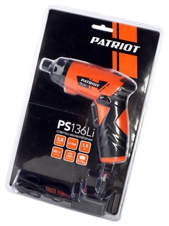 фото: Аккумуляторная отвертка Patriot PS 136