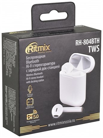 фото: Наушники Ritmix RH-804BTH белые