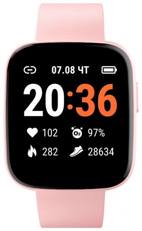 фото: Умные часы Geozon Marathon розовый