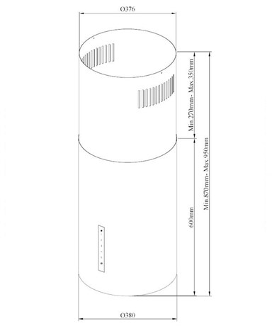 фото: Кухонная вытяжка Korting KHA 39970 N Cylinder