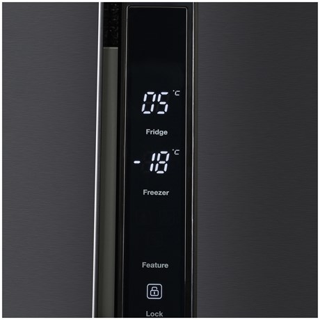 фото: Холодильник Hyundai CS4505F черная сталь