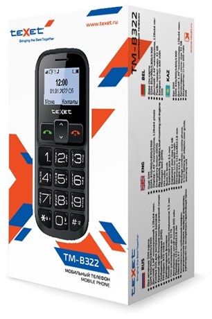 фото: Сотовый телефон Texet TM-B322