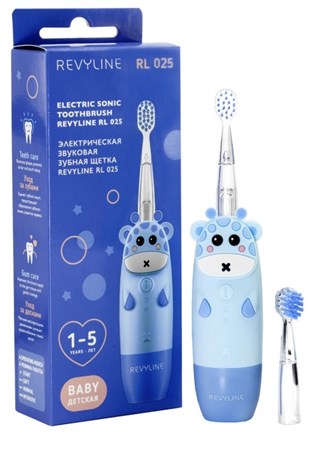 фото: Электрическая зубная щетка Revyline RL025 Baby голубой