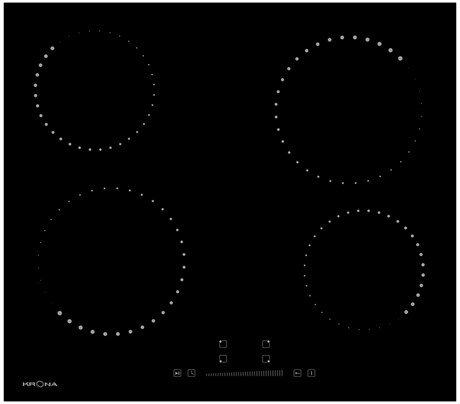фото: Варочная панель Krona Corto 60 BL