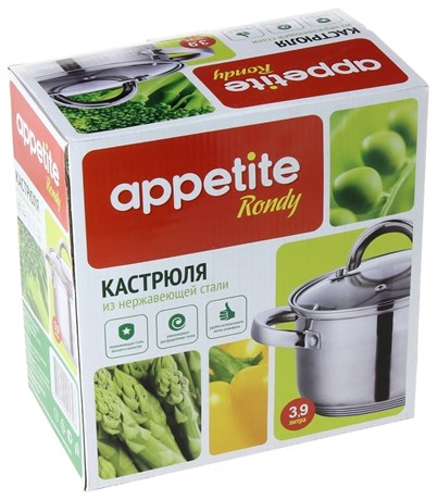 фото: Кастрюля Appetite Rondy 3,9л