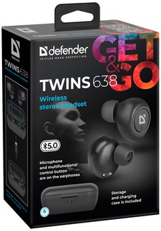 фото: Наушники DEFENDER Twins 638