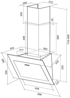 фото: Кухонная вытяжка Shindo Antilia 60 W/WG