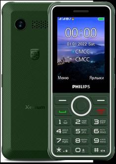 фото: Сотовый телефон Philips Xenium E2301 зеленый