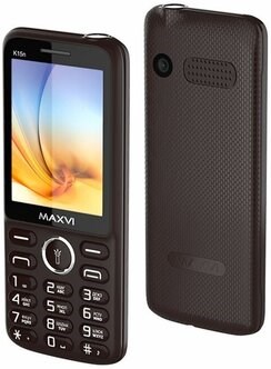 фото: Сотовый телефон Maxvi K15N коричневый