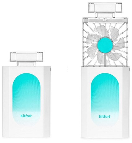 фото: Вентилятор Kitfort KT-406-2 бело-бирюзовый