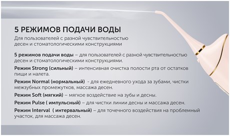 фото: Ирригатор Polaris PWF 0201 розовый