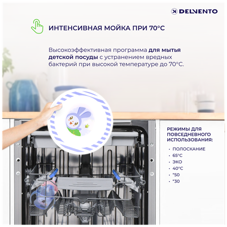 фото: Посудомоечная машина Delvento VWB4702
