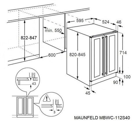 фото: Винный шкаф Maunfeld MBWC-112S40