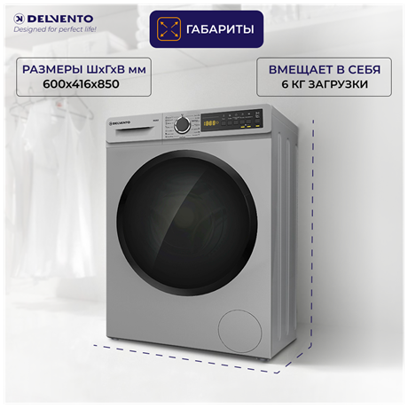 фото: Стиральная машина Delvento Energy Twist VG42622 Slim