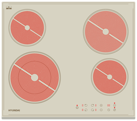 фото: Варочная панель Hyundai HHE 6450 BE