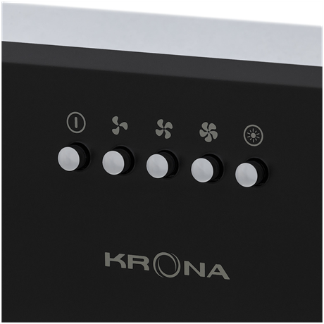 фото: Кухонная вытяжка Krona Ambra 600 black PB