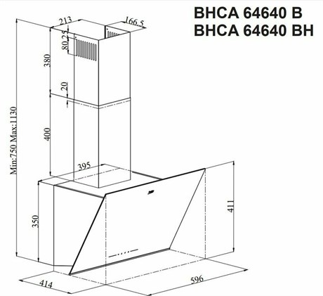 фото: Кухонная вытяжка Beko BHCA64640B