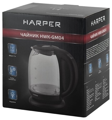 фото: Электрический чайник Harper HWK-GD04