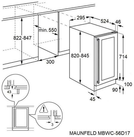 фото: Винный шкаф Maunfeld MBWC-56D17