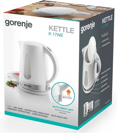 фото: Электрический чайник Gorenje K17WE